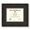 ArtToFrames 8.5x11 inch Diploma Frame - Framed with Black and Gold Mats, Comes with Regular Glass and Sawtooth Hanger for Wall Hanging (D-8.5x11)